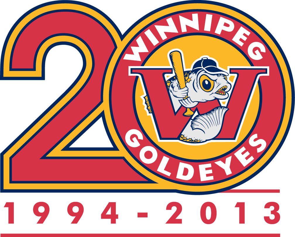 Winnipeg Goldeyes 2013 Anniversary Logo iron on heat transfer